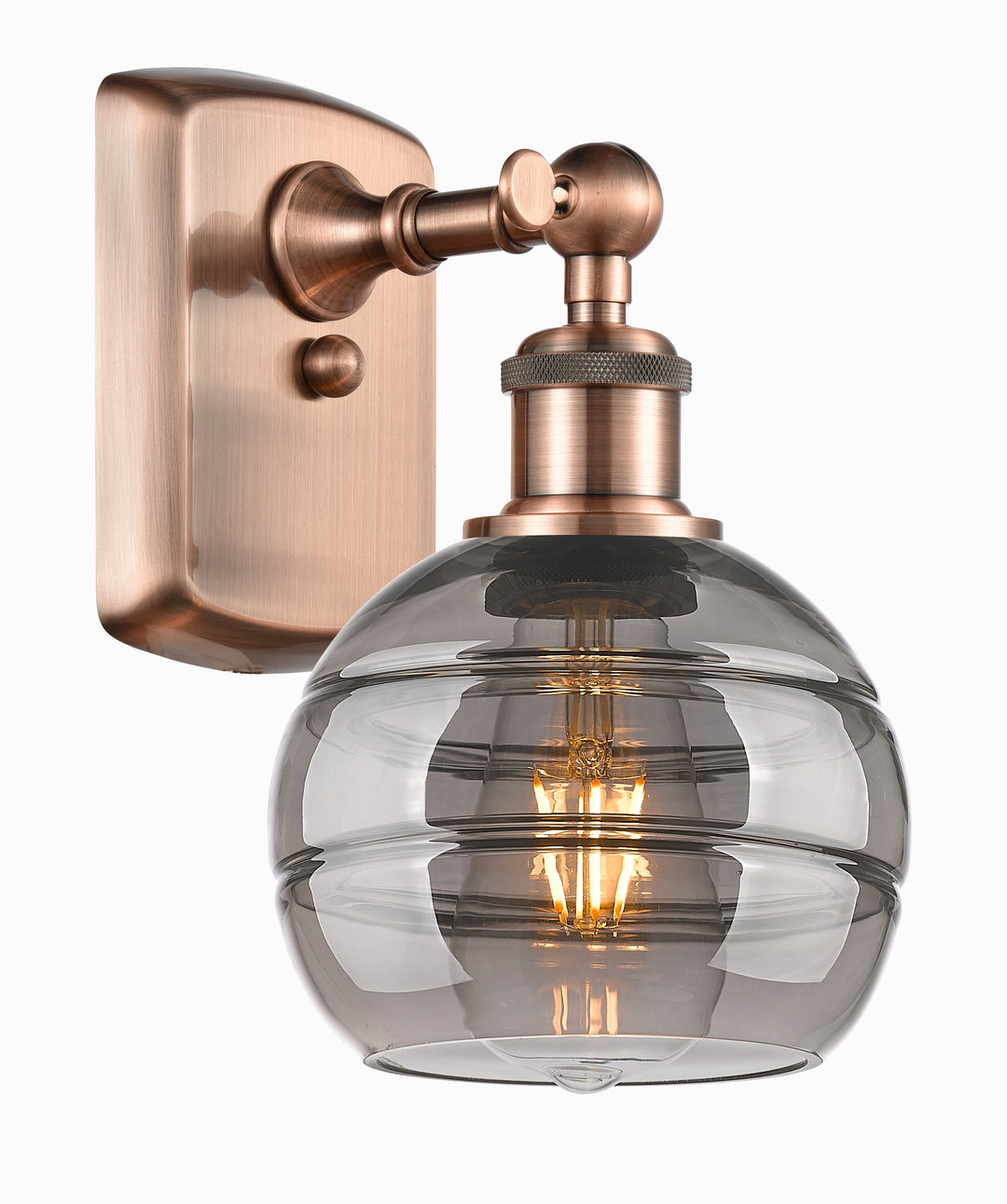 Innovations Lighting Rochester 6" Sconce - Antique Copper Wall Sconces Innovations Lighting   