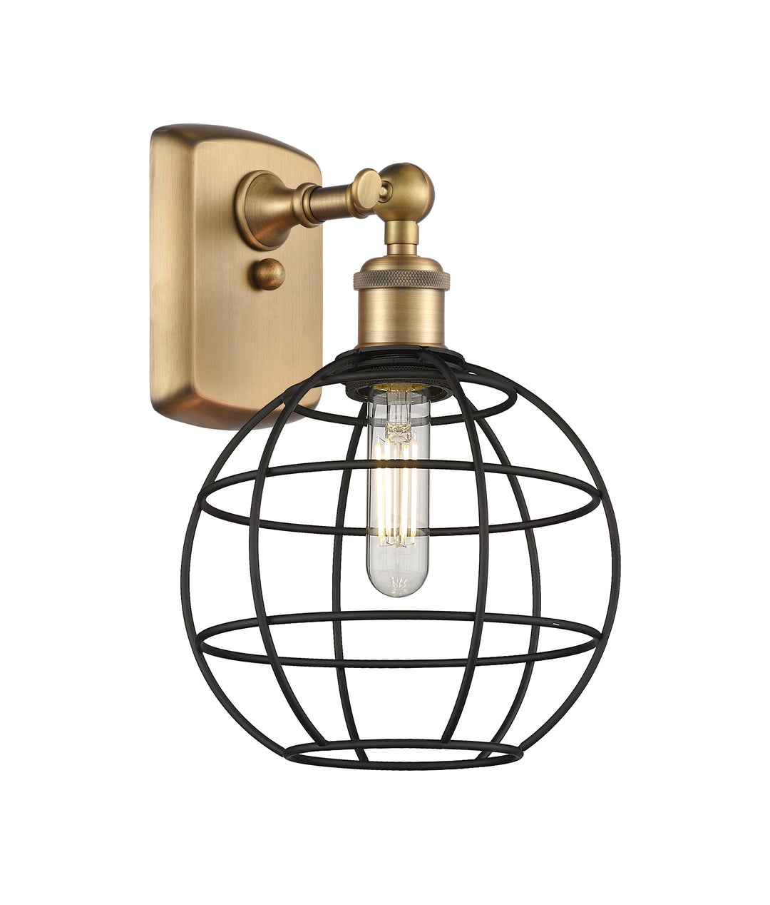 Innovations Lighting Lake Placid 8" Sconce - Brushed Brass Wall Sconces Innovations Lighting   