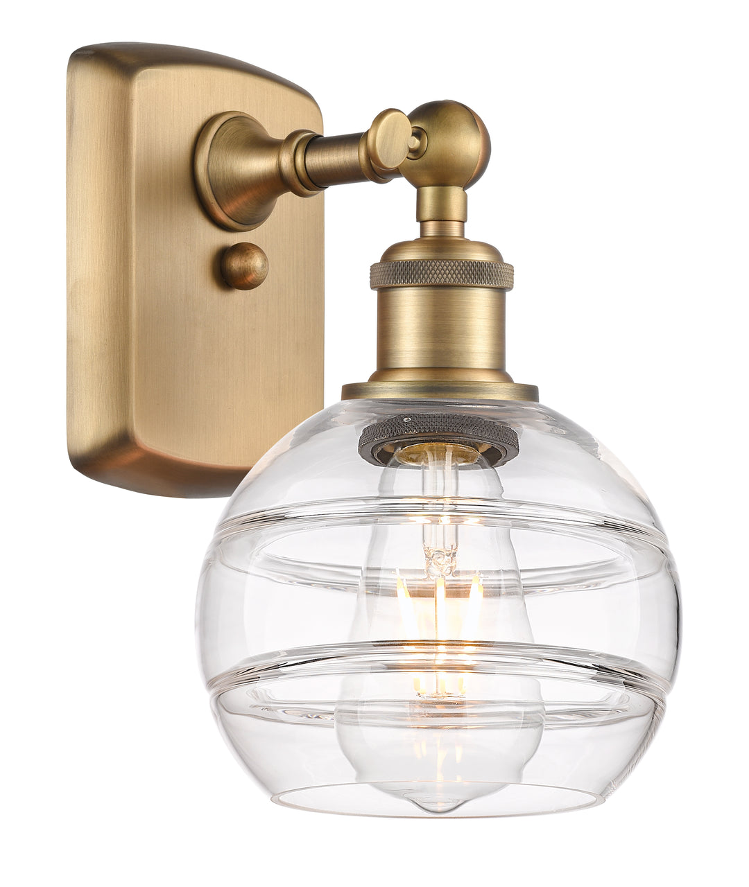 Innovations Lighting Rochester 6" Sconce - Brushed Brass