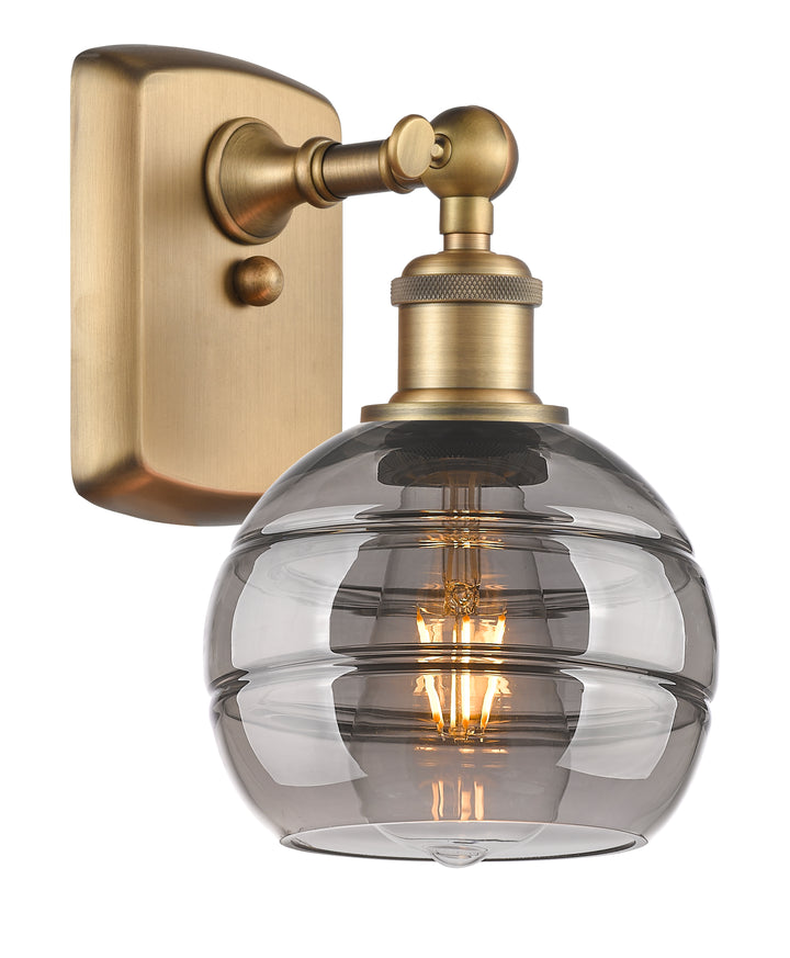 Innovations Lighting Rochester 6" Sconce - Brushed Brass Wall Sconces Innovations Lighting   