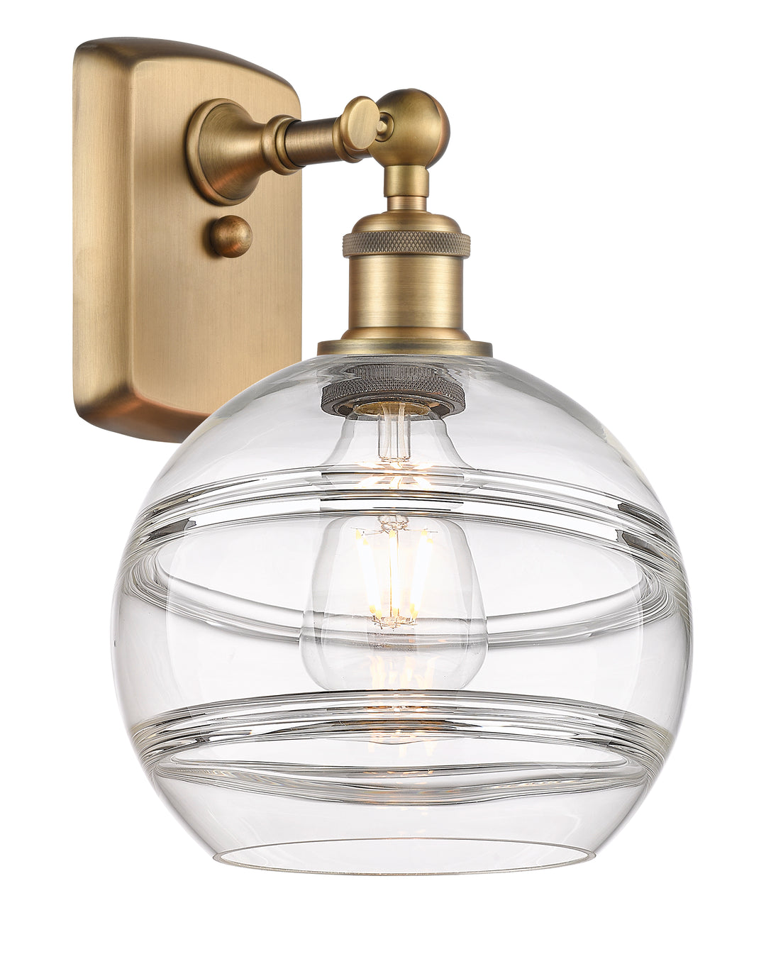 Innovations Lighting Rochester 8" Sconce - Brushed Brass