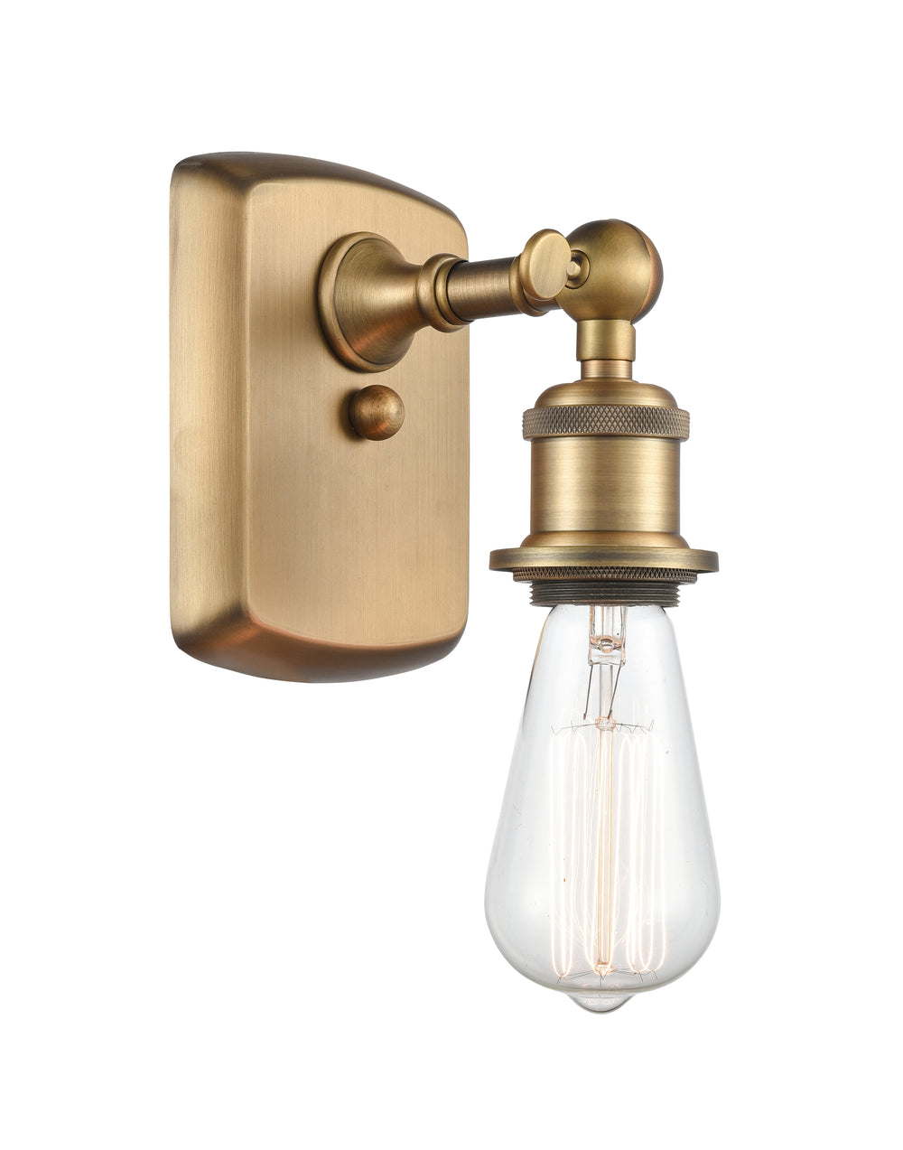 Innovations Lighting Bare Bulb Sconce - Brushed Brass