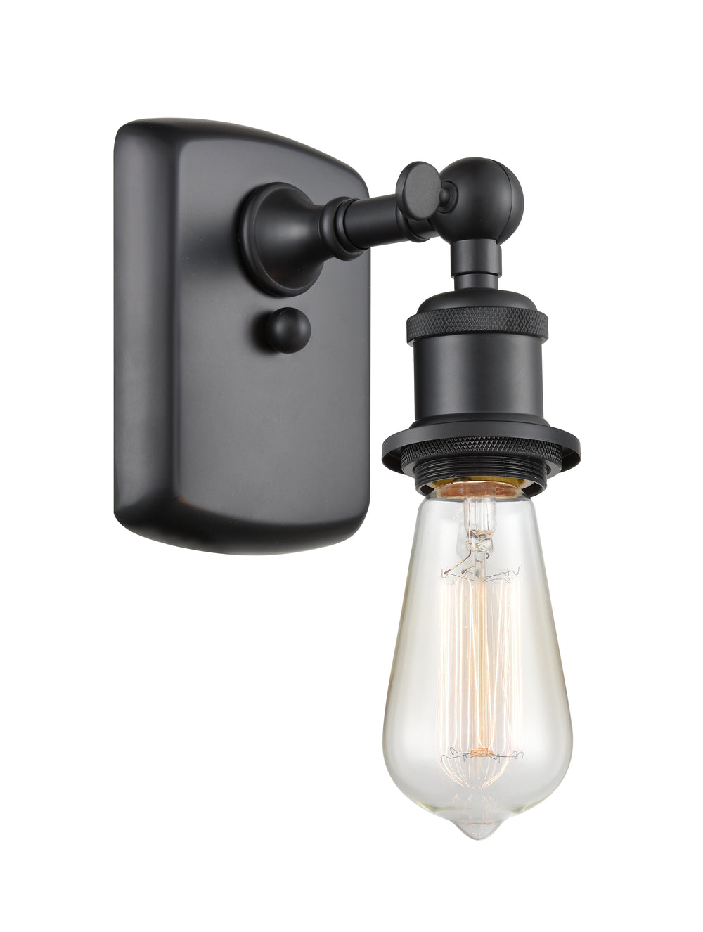 Innovations Lighting Bare Bulb Sconce - Matte Black