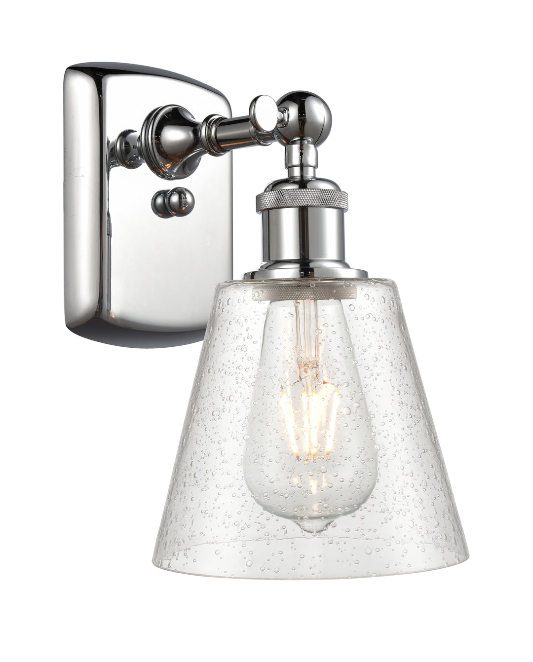 Innovations Lighting Caton 6" Sconce - Polished Chrome Wall Sconces Innovations Lighting Frosted ; Glass Type: Frosted  