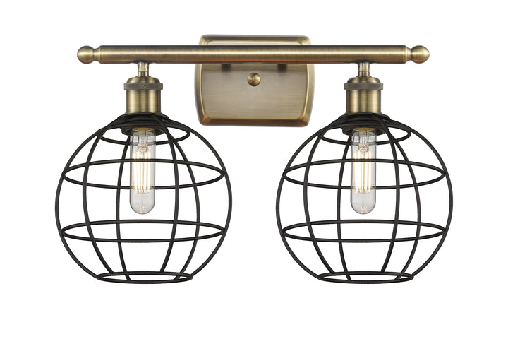 Innovations Lighting Lake Placid 8" Bath Vanity Light - Antique Brass Vanity Lights Innovations Lighting   