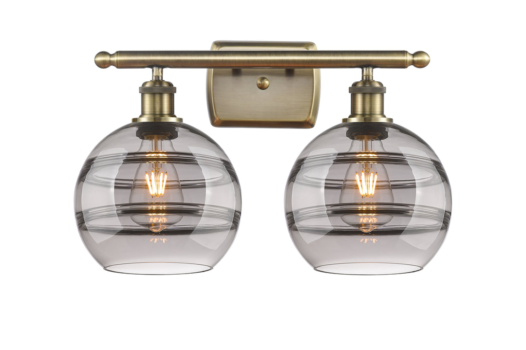 Innovations Lighting Rochester 8" Bath Vanity Light - Antique Brass Vanity Lights Innovations Lighting   