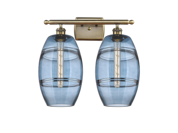 Innovations Lighting Vaz 8" Bath Vanity Light - Antique Brass Vanity Lights Innovations Lighting   