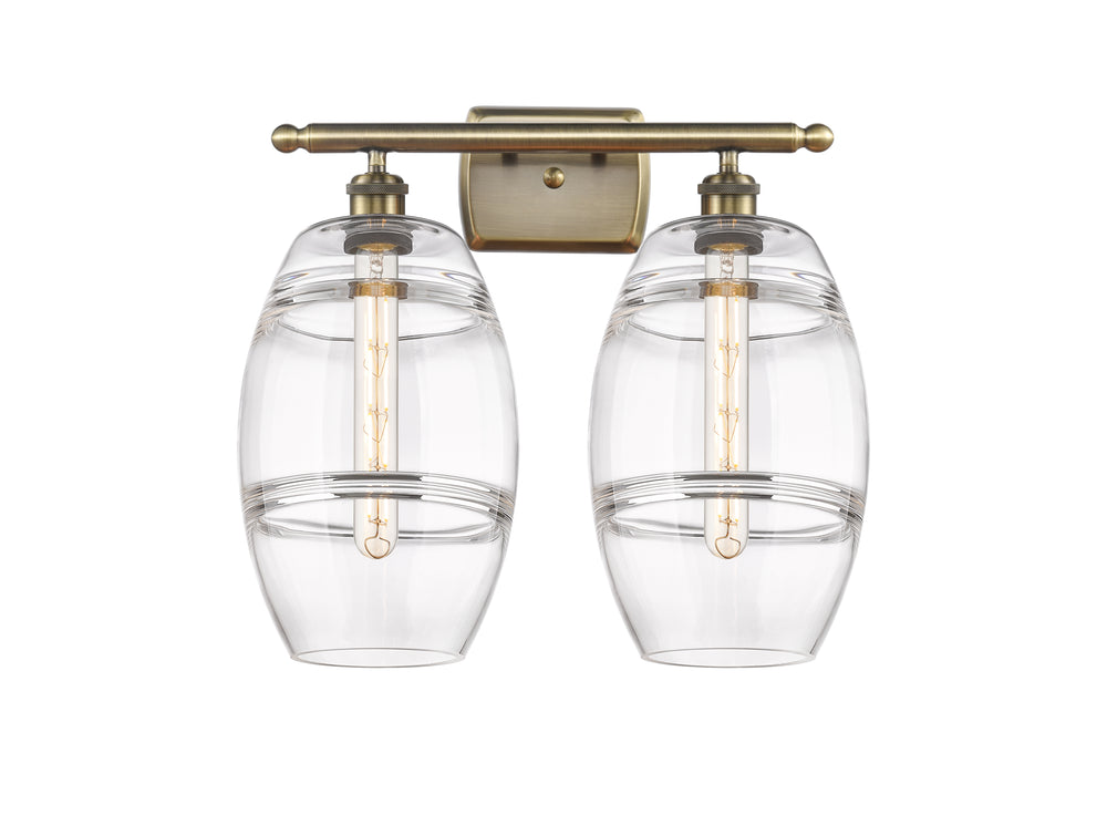 Innovations Lighting Vaz 8" Bath Vanity Light - Antique Brass Vanity Lights Innovations Lighting   