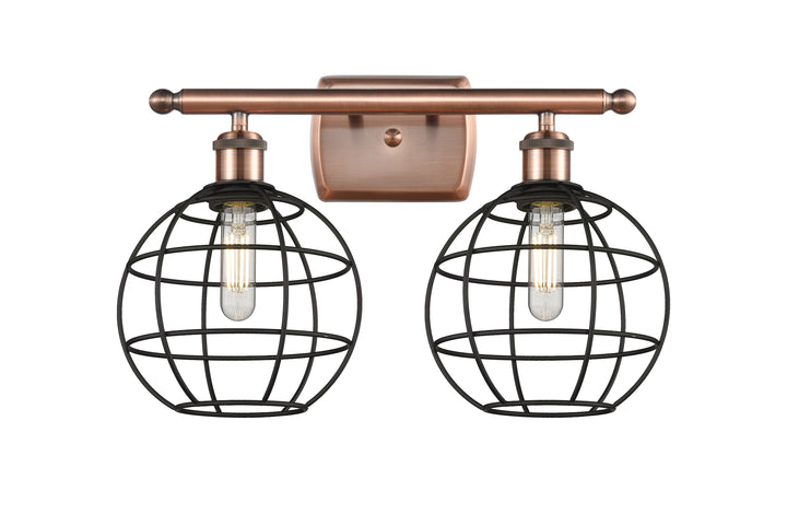 Innovations Lighting Lake Placid 8" Bath Vanity Light - Antique Copper Vanity Lights Innovations Lighting   