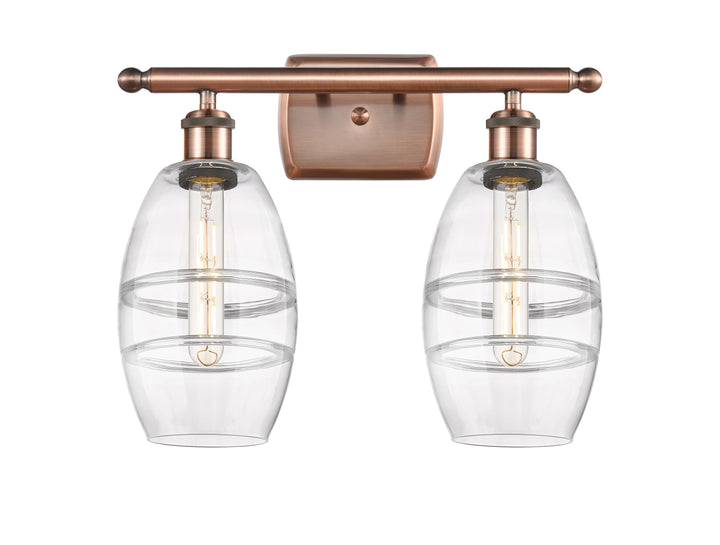 Innovations Lighting Vaz 6" Bath Vanity Light - Antique Copper Vanity Lights Innovations Lighting   