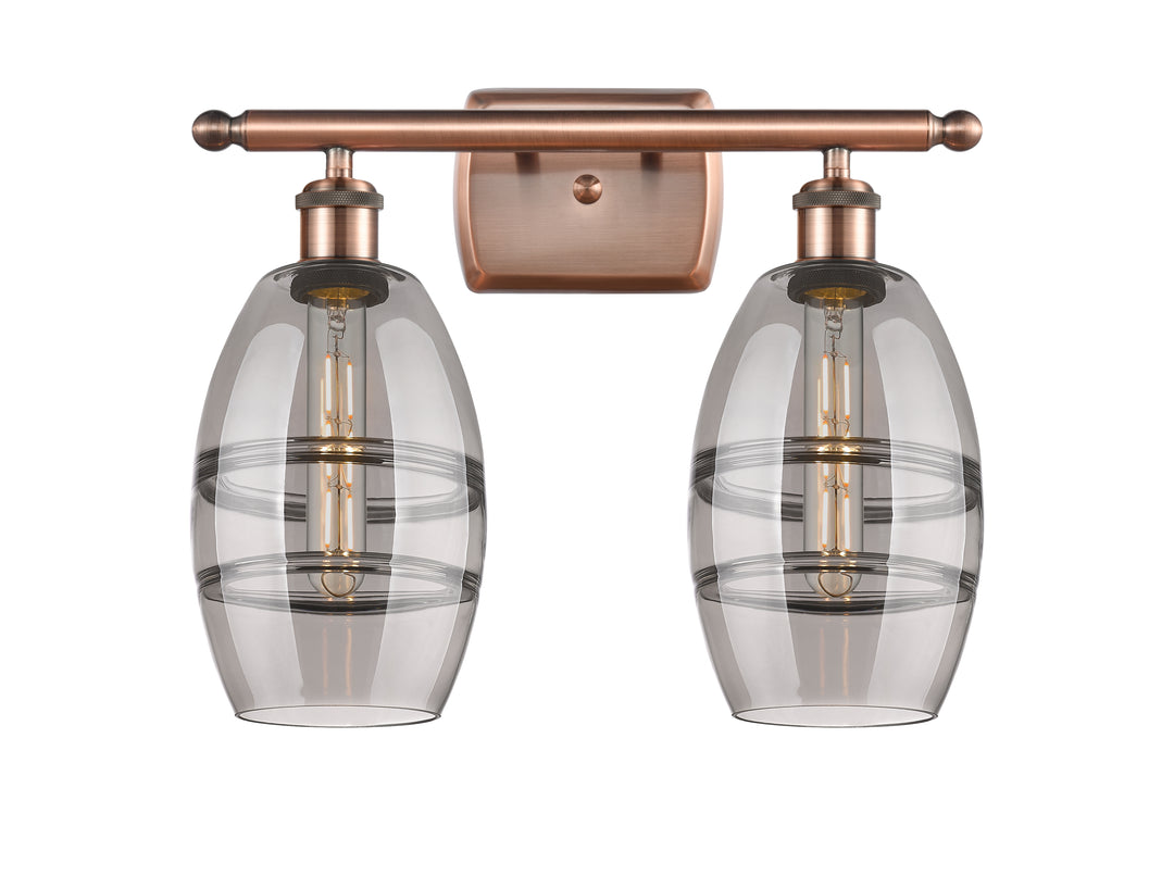 Innovations Lighting Vaz 6" Bath Vanity Light - Antique Copper Vanity Lights Innovations Lighting   