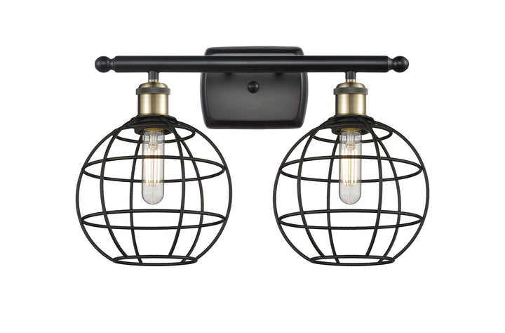 Innovations Lighting Lake Placid 8" Bath Vanity Light - Black Antique Brass Vanity Lights Innovations Lighting   