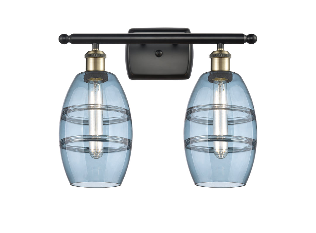 Innovations Lighting Vaz 6" Bath Vanity Light - Black Antique Brass Vanity Lights Innovations Lighting   