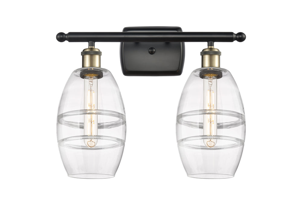 Innovations Lighting Vaz 6" Bath Vanity Light - Black Antique Brass Vanity Lights Innovations Lighting   