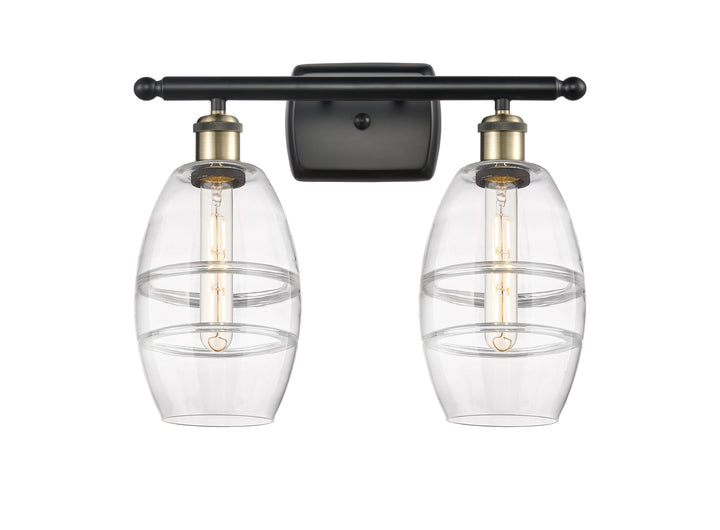 Innovations Lighting Vaz 6" Bath Vanity Light - Black Antique Brass Vanity Lights Innovations Lighting   