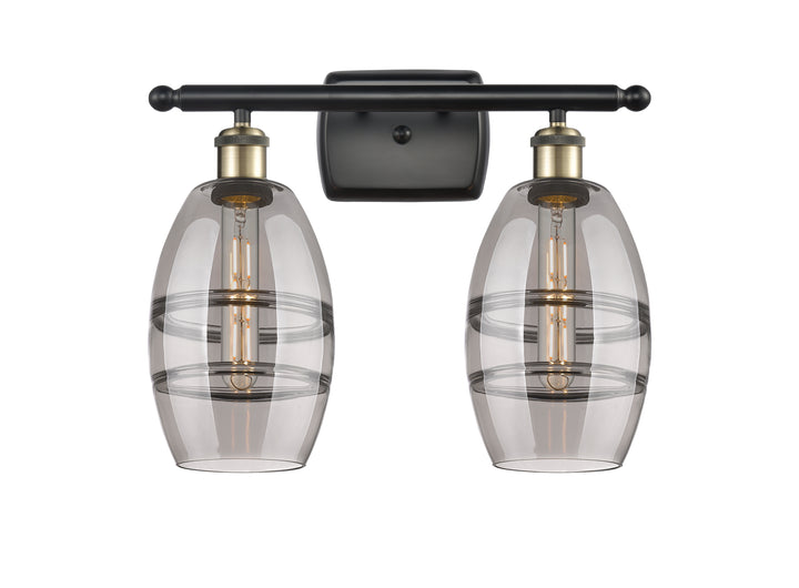 Innovations Lighting Vaz 6" Bath Vanity Light - Black Antique Brass Vanity Lights Innovations Lighting   