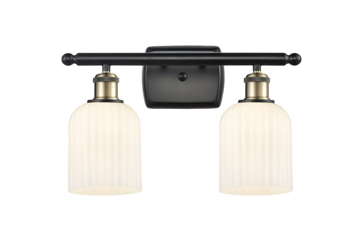 Innovations Lighting Bridal Veil 5" Bath Vanity Light - Black Antique Brass Vanity Lights Innovations Lighting   