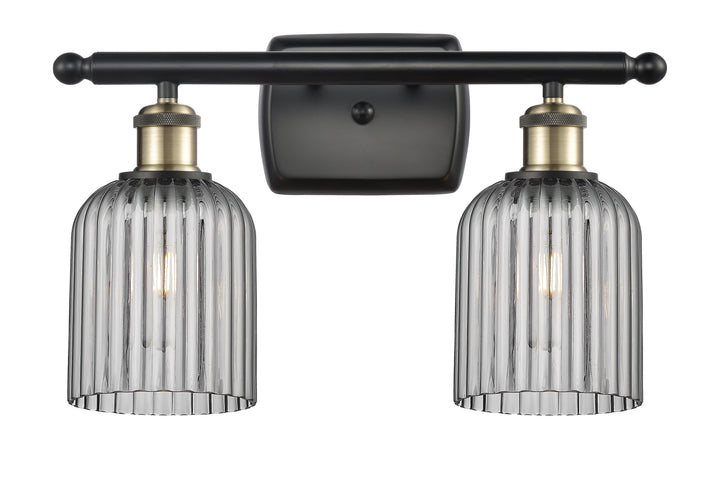 Innovations Lighting Bridal Veil 5" Bath Vanity Light - Black Antique Brass Vanity Lights Innovations Lighting   