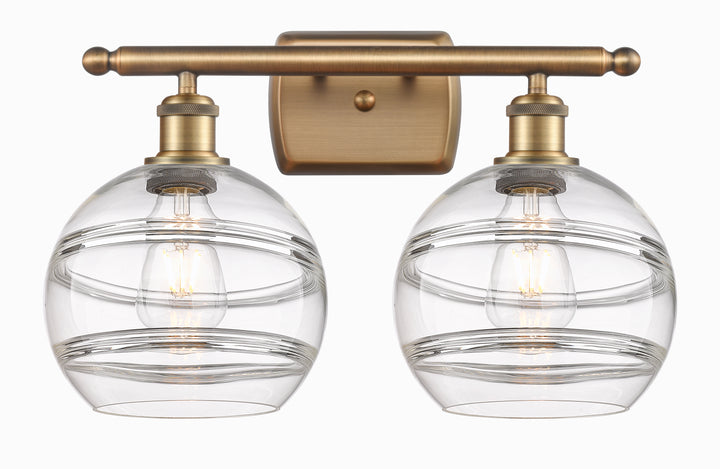 Innovations Lighting Rochester 8" Bath Vanity Light - Brushed Brass Vanity Lights Innovations Lighting   