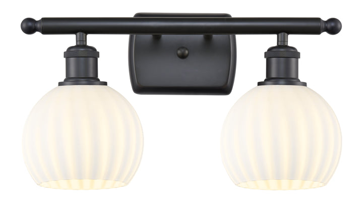 Innovations Lighting White Venetian 6" Bath Vanity Light - Matte Black