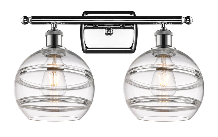 Innovations Lighting Rochester 8" Bath Vanity Light - Polished Chrome Vanity Lights Innovations Lighting   