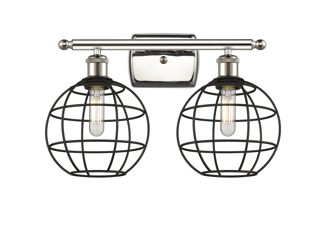 Innovations Lighting Lake Placid 8" Bath Vanity Light - Polished Nickel Vanity Lights Innovations Lighting   