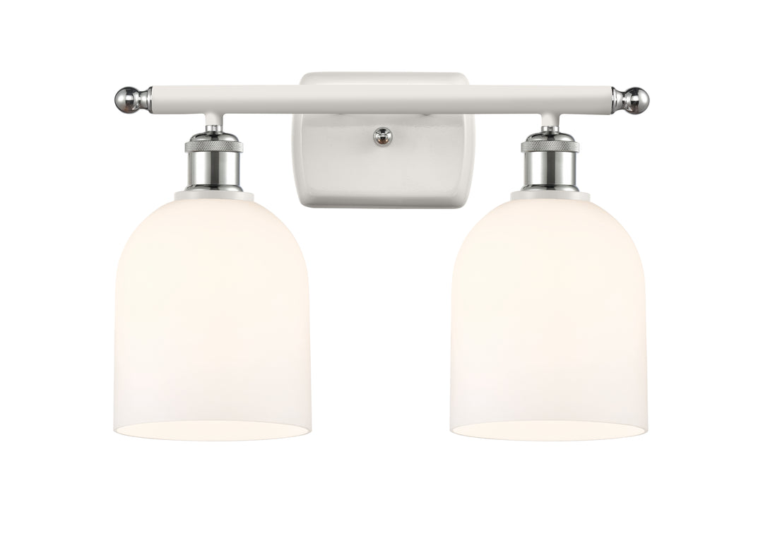 Innovations Lighting Bella 6" Bath Vanity Light - White Polished Chrome Vanity Lights Innovations Lighting   