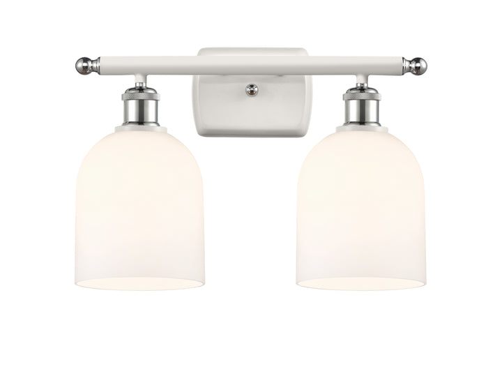 Innovations Lighting Bella 6" Bath Vanity Light - White Polished Chrome Vanity Lights Innovations Lighting   