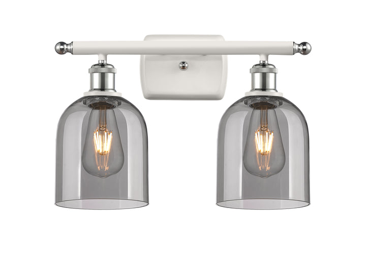 Innovations Lighting Bella 6" Bath Vanity Light - White Polished Chrome Vanity Lights Innovations Lighting   