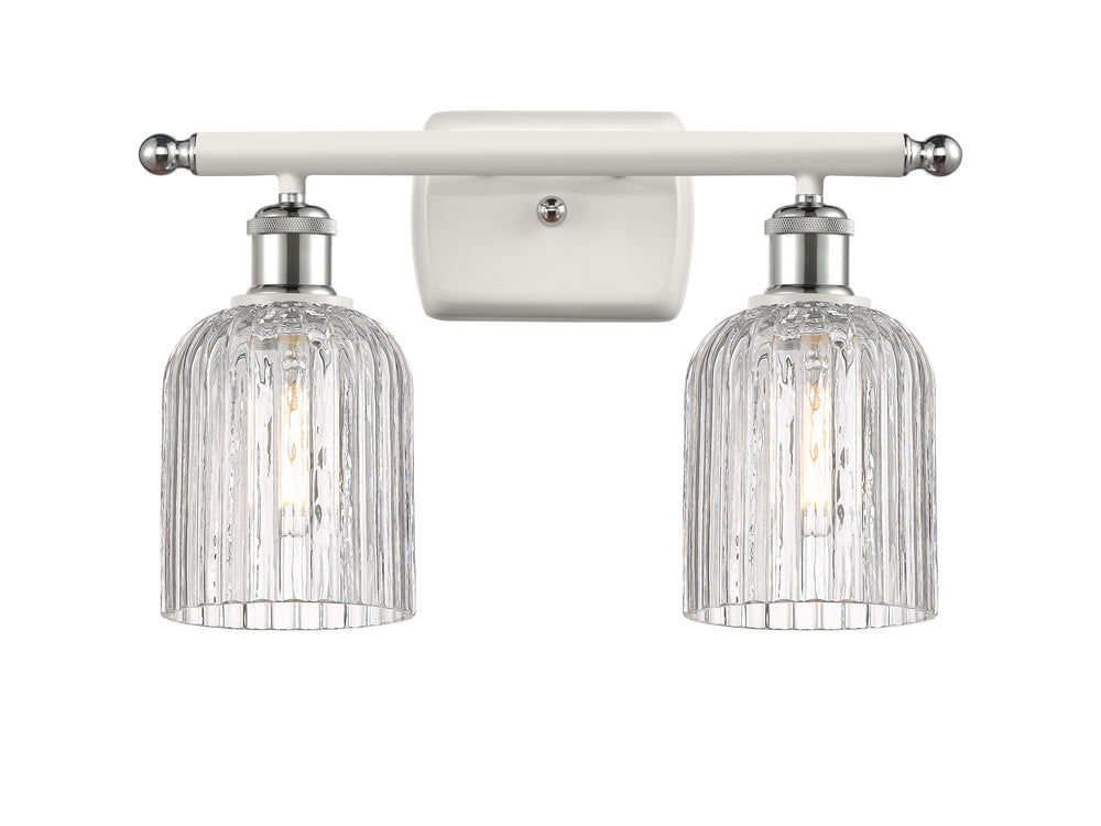 Innovations Lighting Bridal Veil 5" Bath Vanity Light - White Polished Chrome Vanity Lights Innovations Lighting   