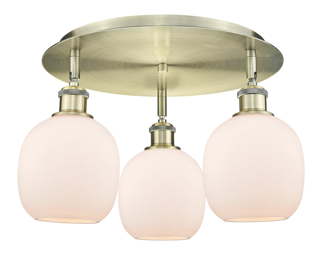 Innovations Lighting Belfast 6" Flush Mount - Antique Brass Ceiling Flush Mounts Innovations Lighting   