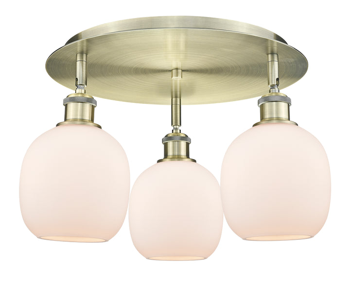 Innovations Lighting Belfast 6" Flush Mount - Antique Brass Ceiling Flush Mounts Innovations Lighting   