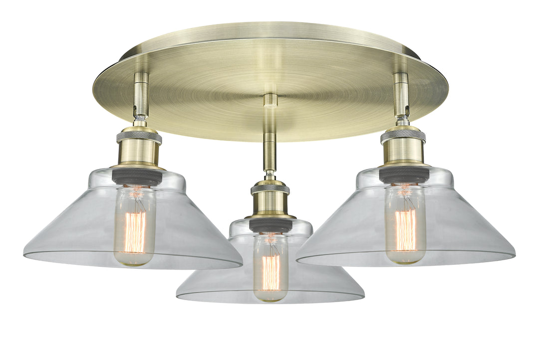 Innovations Lighting Orwell 9" Flush Mount - Antique Brass Ceiling Flush Mounts Innovations Lighting   