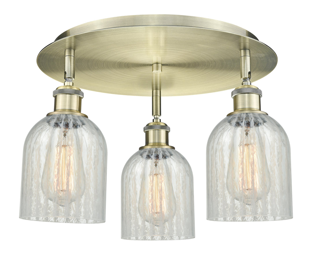 Innovations Lighting Caledonia 5" Flush Mount - Antique Brass