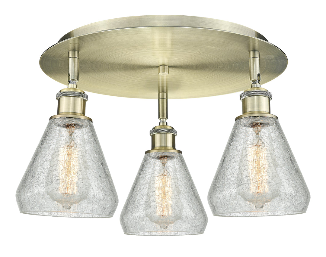 Innovations Lighting Conesus 6" Flush Mount - Antique Brass