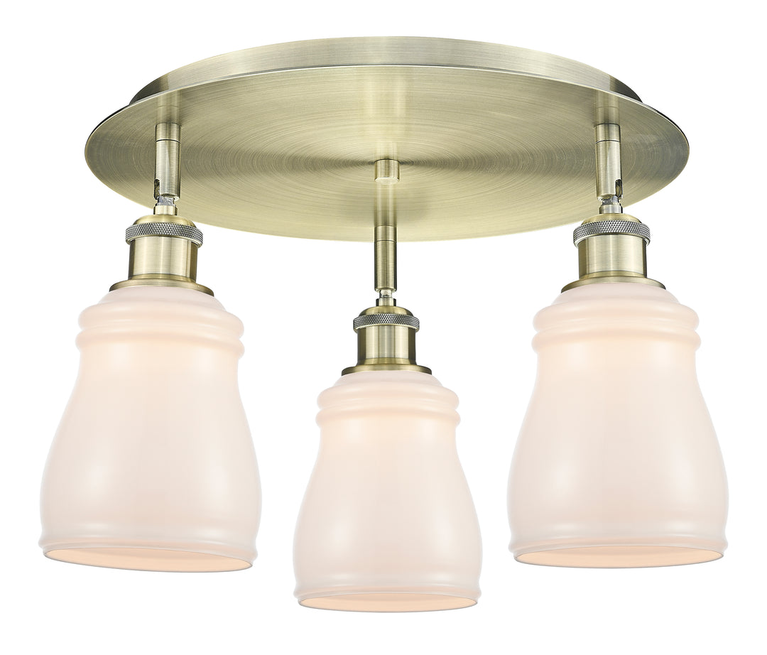 Innovations Lighting Ellery 5" Flush Mount - Antique Brass