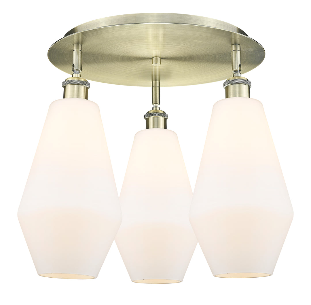 Innovations Lighting Cindyrella 7" Flush Mount - Antique Brass