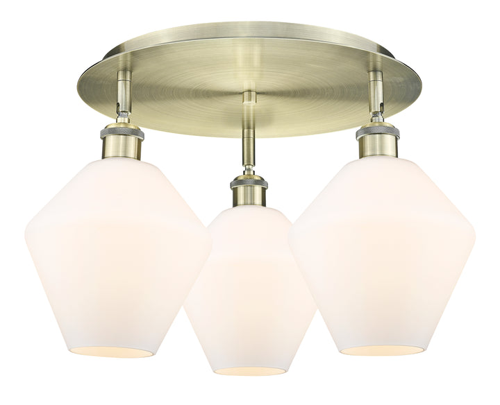 Innovations Lighting Cindyrella 8" Flush Mount - Antique Brass