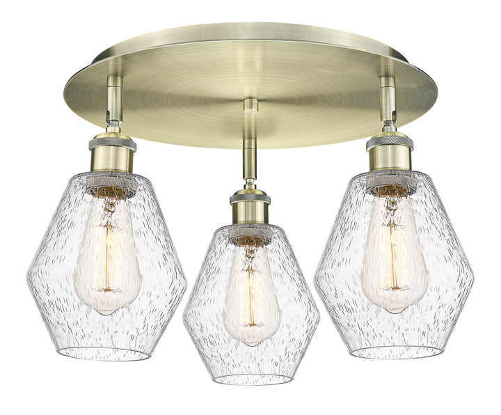 Innovations Lighting Cindyrella 6" Flush Mount - Antique Brass Ceiling Flush Mounts Innovations Lighting Seedy ; Glass Type: Seeded  