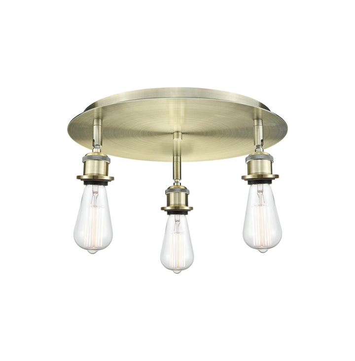 Innovations Lighting Ballston Flush Mount Ceiling Flush Mounts Innovations Lighting Antique Brass  