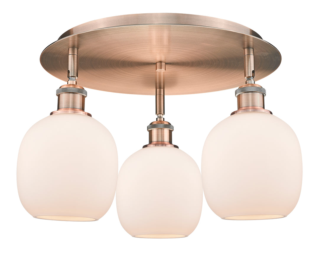 Innovations Lighting Belfast 6" Flush Mount - Antique Copper Ceiling Flush Mounts Innovations Lighting   