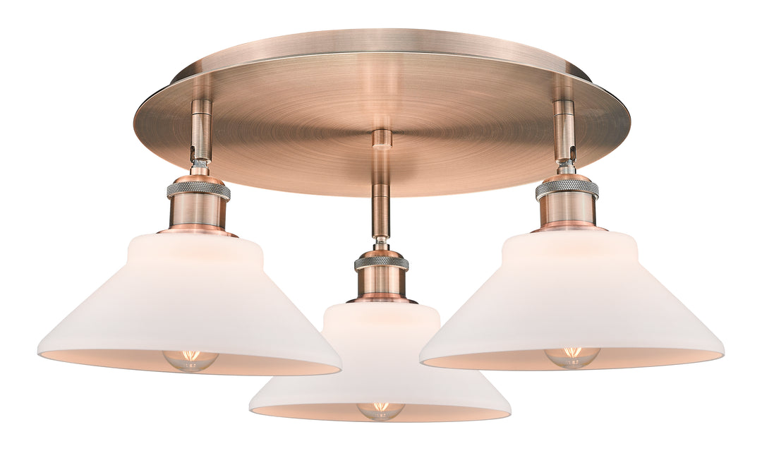 Innovations Lighting Orwell 9" Flush Mount - Antique Copper Ceiling Flush Mounts Innovations Lighting   