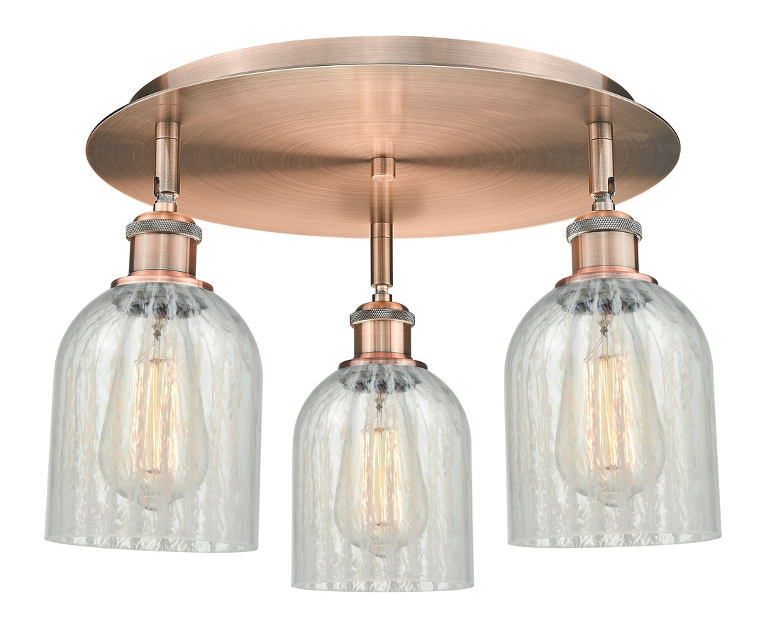 Innovations Lighting Caledonia 5" Flush Mount - Antique Copper