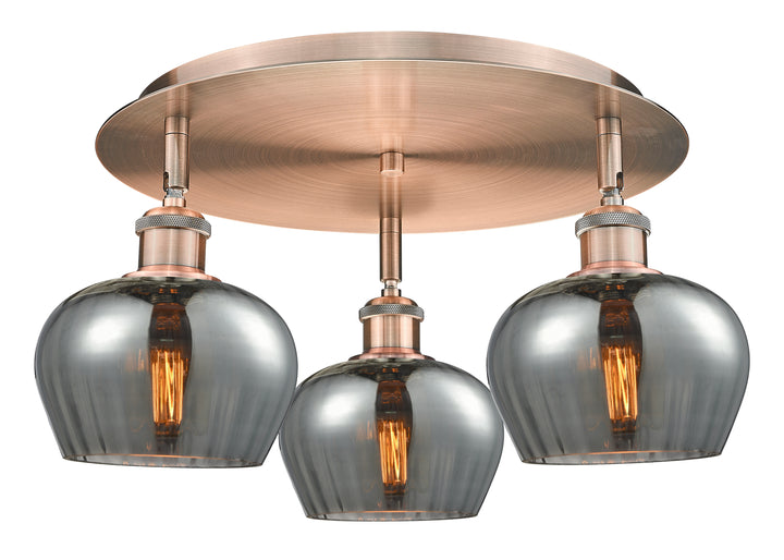 Innovations Lighting Fenton 6.5" Flush Mount - Antique Copper