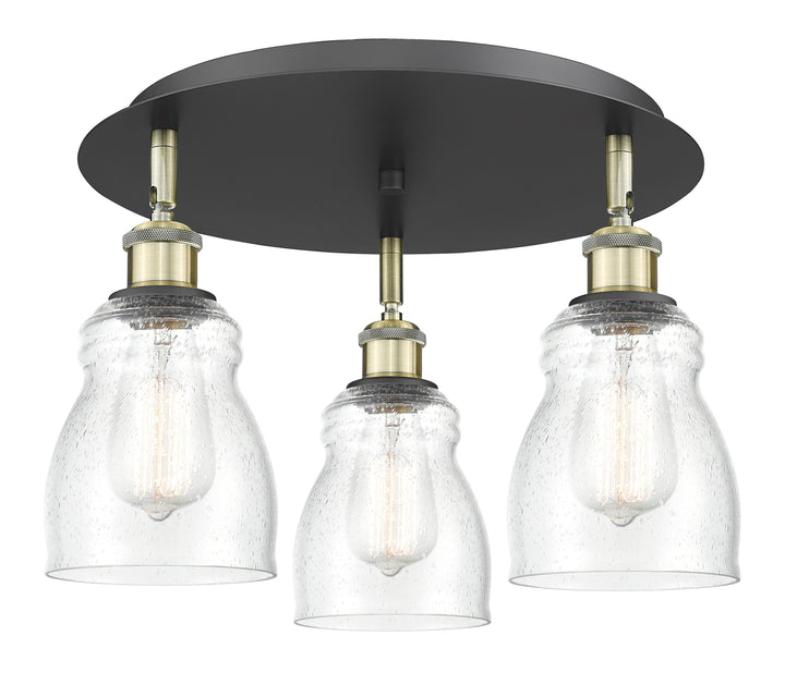 Innovations Lighting Ellery 5" Flush Mount - Black Antique Brass