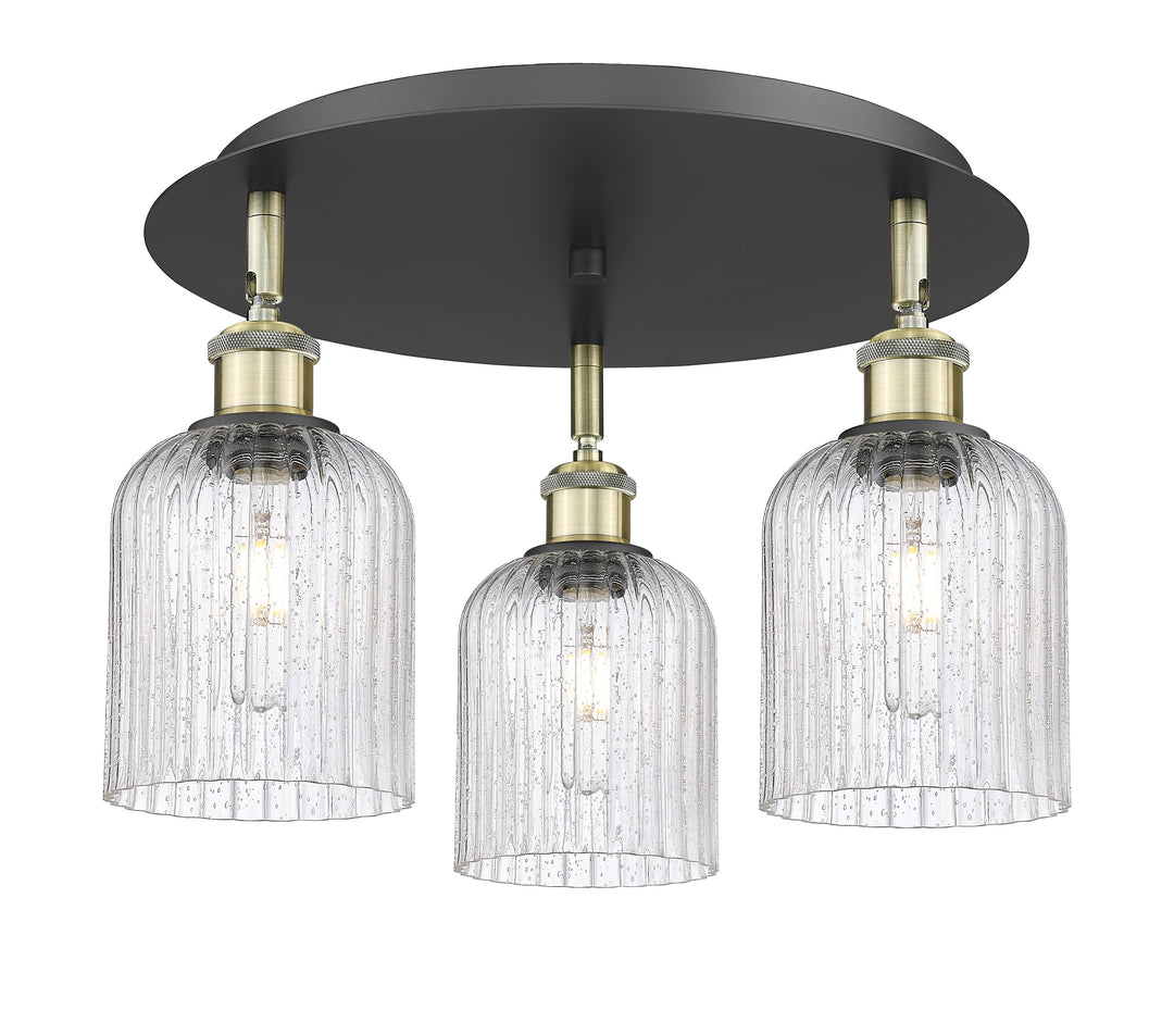 Innovations Lighting Bridal Veil 5" Flush Mount Ceiling Flush Mounts Innovations Lighting Black Antique Brass Seedy ; Glass Type: Seedy; Ribbed 