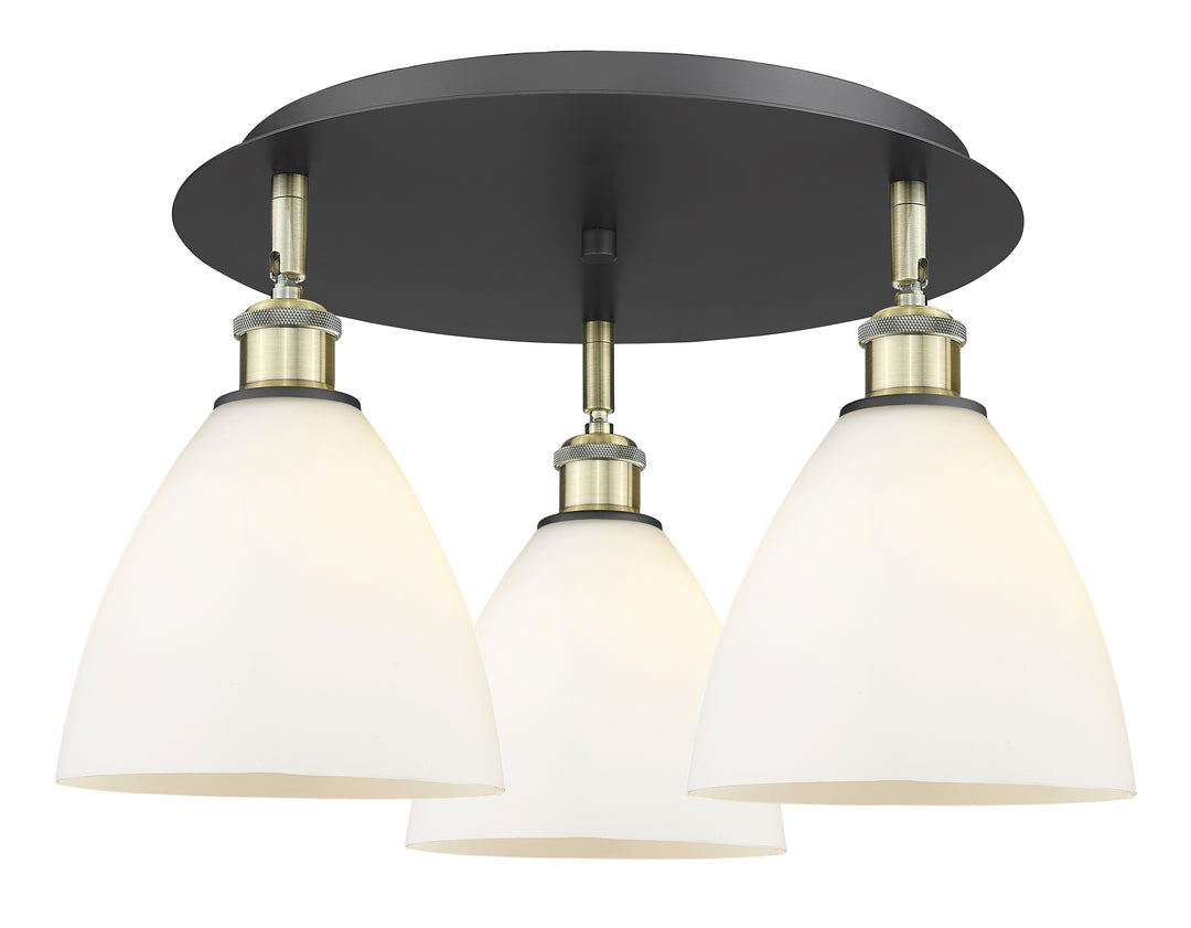 Innovations Lighting Bristol 7.5" Flush Mount - Black Antique Brass