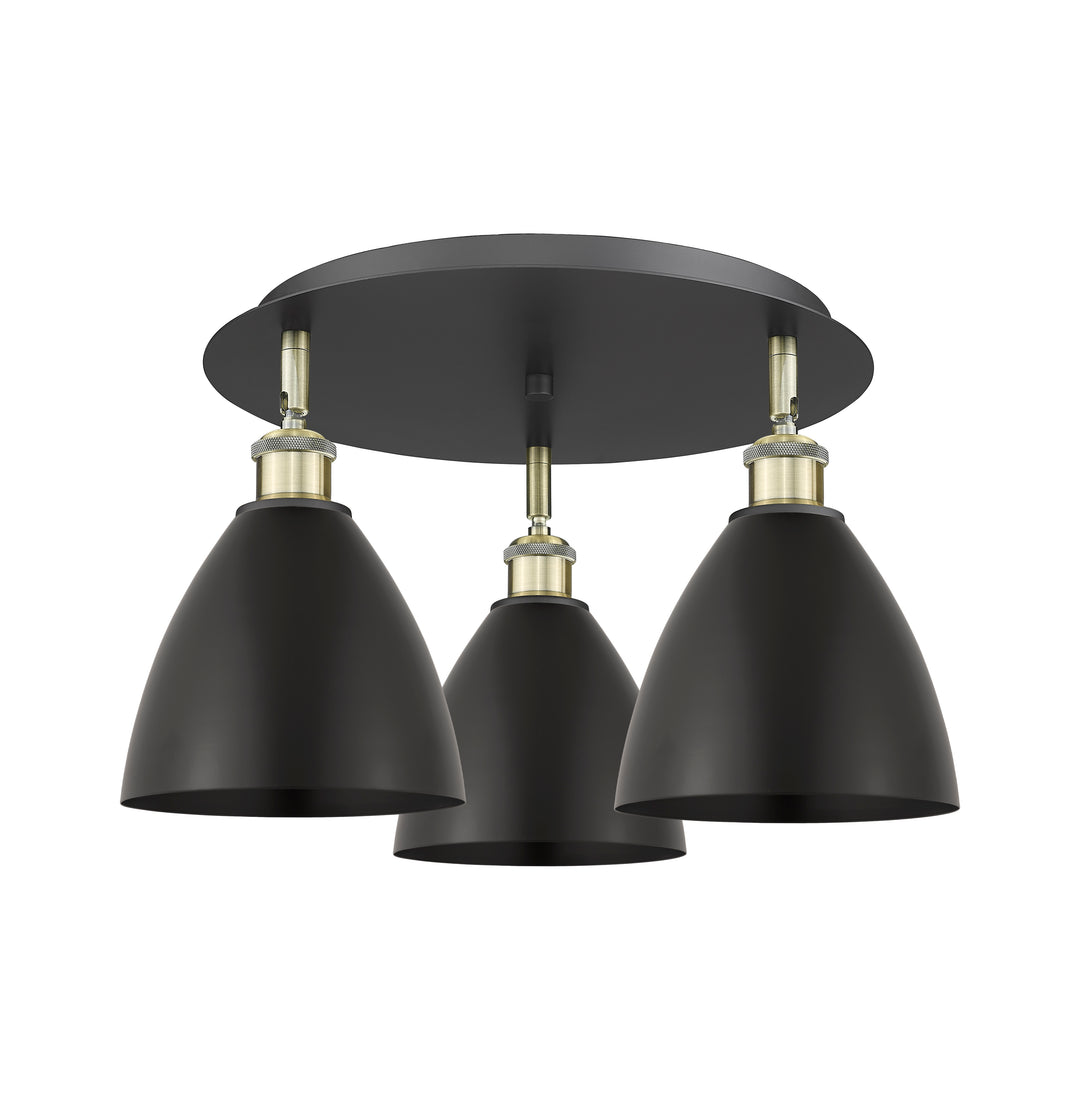 Innovations Lighting Bristol 7.5" Flush Mount - Black Antique Brass Ceiling Flush Mounts Innovations Lighting Default Title  