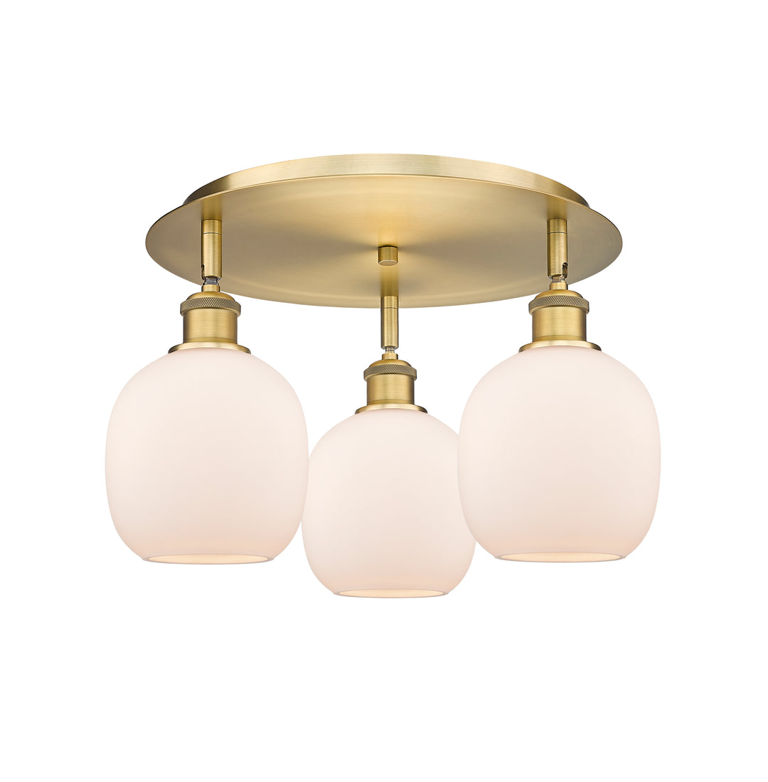 Innovations Lighting Belfast 6" Flush Mount - Brushed Brass Ceiling Flush Mounts Innovations Lighting   