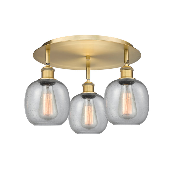 Innovations Lighting Belfast 6" Flush Mount - Brushed Brass Ceiling Flush Mounts Innovations Lighting   